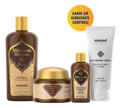 Kit Hidratação Edição Especial Marrocan Argan Oil Macpaul Kit Hidratação Edição Especial Marrocan Argan Oil Macpaul