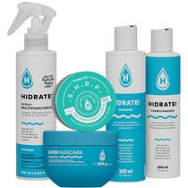 Kit Hidratação Essencial Multifuncional + S.h.r.p Hidratei 5 itens