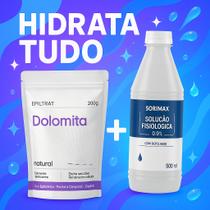 Kit Hidratação Hidrata Tudo Dolomita + Soro Fisiologico Cabelo Pele Rosto