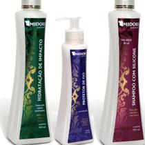 Kit Hidratação Impacto Shampoo Silicone Protetor Fio Midori