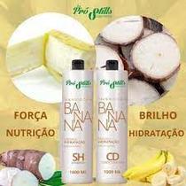 Kit Hidratação Mandioca e Banana Pró Stills Shampoo/Condicionador 1 litro mascara 1 kg