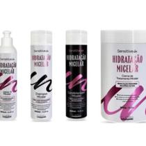 Kit Hidratação Micelar Shampoo Condicionador Mascara e Leavein Kit Hidratação Micelar Shampoo Condicionador Mascara e Leavein