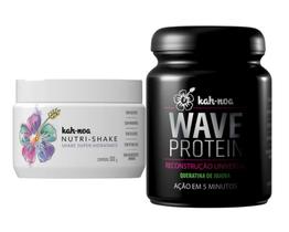 Kit Hidratação Nutrishake e Reconstrução Wave Protein Kah-Noa Kit Hidratação Nutrishake e Reconstrução Wave Protein Kah-Noa