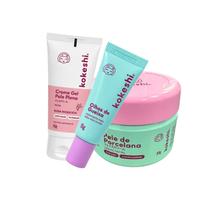 Kit Hidratação Pele de Porcelana Olhos de Gueixa Pele Plena Kokeshi Kit Hidratação Pele de Porcelana Olhos de Gueixa Pele Plena Kokeshi