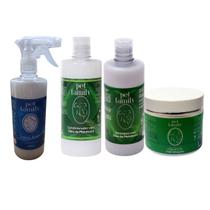 Kit Hidratacao Pet Family Oleo De Melaleuca +Abrilhantador