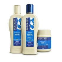 kit hidratação profunda neutro bio extratus (shampoo, condicionador e máscara)