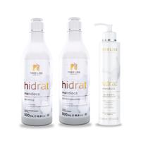 Kit Hidratação Shampoo, condicionador e defrizante Mandioca Kit Hidratação Shampoo, condicionador e defrizante Mandioca