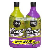 Kit Hidratação Ultra Cachos Shampoo E Condicionar Salon Line