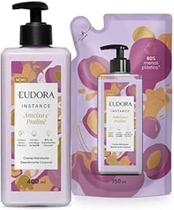 Kit hidratante 400ml refil 350ml eudora instance ameixa e plaline