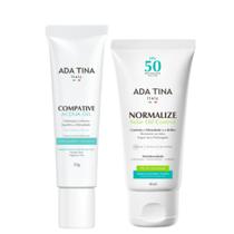 Kit Hidratante Compative Acqua Gel + Protetor Solar Facial Normalize Solar Oil Control Pele Oleosa - ADA TINA
