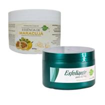 Kit Hidratante Corporal Maracujá 300g + Esfoliante para os Pés 300g - Aroeira Cosmética
