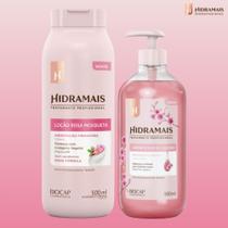 Kit Hidratante Corporal Rosa Mosqueta + Sabonete Líquido Flor de Cerejeira Hidramais (500ml)