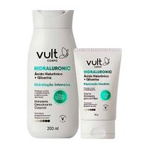 Kit Hidratante Desodorante Corporal e Creme Reparador para Mãos Hialurônico Glicerina Vult