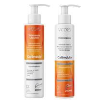 Kit Hidratante e Sabonete Calêndula Hipoalérgico 200Ml-Vedis