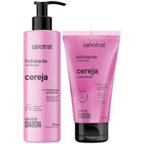 Kit Hidratante + Esfoliante Corpo E Rosto Labotrat Dia A Dia Cheiro De Fruta Cereja 190ml