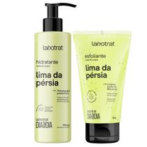 Kit Hidratante + Esfoliante Corpo E Rosto Labotrat Dia A Dia Cheiro De Fruta Lima 190ml