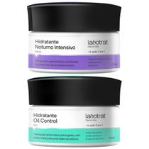 Kit Hidratante Facial Noturno + Oil Control Toque Seco Rápida Absorção Hidratação Labotrat 100g