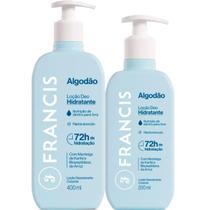 Kit Hidratante Francis Algodão Azul Corporal 200ml + 400ml Kit Hidratante Francis Algodão Azul Corporal 200ml + 400ml