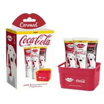 Kit Hidratante Labial Carmed Coca-Cola 10g com 3 Unidades