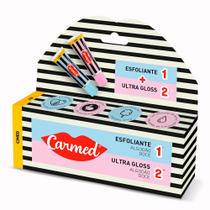 Kit Hidratante Labial Carmed Esfoliante Algodão Doce 10g + Ultra Gloss Carmed Algodão Doce 10g
