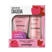 Kit Hidratante Labotrat Morango 190ml + Esfoliante Dia a Dia Morango 150g Kit Hidratante Labotrat Morango 190ml + Esfoliante Dia a Dia Morango 150g