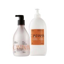 kit Hidratante + Refil para o Corpo Castanha Ekos Natura