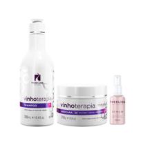 Kit hidratante shampoo e mascara com serum vinho treeliss Kit hidratante shampoo e mascara com serum vinho treeliss
