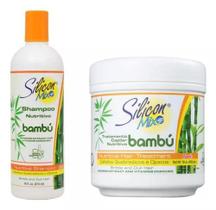 Kit Hidratante Shampoo Silicon Mix Bambú 473ml+ Máscara 450g