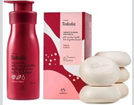 KIT HIDRATANTE TODODIA COM SABONETE fragrâncias variadas KIT HIDRATANTE TODODIA COM SABONETE fragrâncias variadas