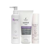 Kit Hidratantes Mantecorp Epidrat - Creme Facial Hidratante e Creme Corporal Hidratante e Hidratante Labial FPS30 5,5g