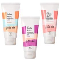 Kit Hidratantes Natura TodoDia Frutas vermelhas, Avelã e Cassis e Macadâmia 80ml cada