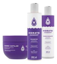 Kit Hidratei Shampoo Condicionador E Creme Oakberry Kit Hidratei Shampoo Condicionador E Creme Oakberry