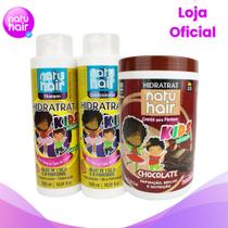 Kit Hidratrat Kids com Creme para pentear Chocolate Natuhair 1 kg Kit Hidratrat Kids com Creme para pentear Chocolate Natuhair 1 kg