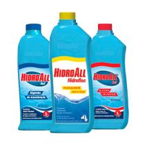 Kit Hidroall Choque Clarificante Manutenção 1lt Para Piscina Tratamento