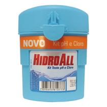 Kit Hidroall pH/Cl Medição Rápida da Água da Piscina Analisador de pH e Cloro Kit Hidroall pH/Cl Medição Rápida da Água da Piscina Analisador de pH e Cloro
