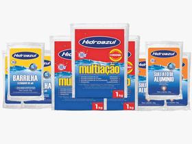 Kit HIDROAZUL Piscinas Cloro Multiação 3kg Barrilha 6kg Sulfato 6kg Kit HIDROAZUL Piscinas Cloro Multiação 3kg Barrilha 6kg Sulfato 6kg