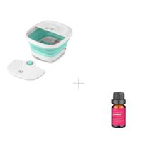 Kit Hidromassageador para os pés Foot Spa + Óleo Essencial de Gerânio Multi Saúde - HC6062K Kit Hidromassageador para os pés Foot Spa + Óleo Essencial de Gerânio Multi Saúde - HC6062K