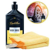 Kit High Shine Cadillac +Flanela Cadillac - Shampoo com Cera 500ml