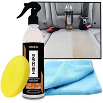 Kit Higicouro Vonixx 500ml + Aplicador de Espuma + Pano Microfibra