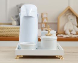 Kit Higiene Bandeja Porcelana Bebê Térmica K012 Provençal Kit Higiene Bandeja Porcelana Bebê Térmica K012 Provençal