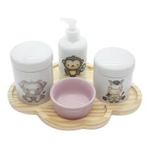 Kit higiene bebê 5 peças Safari - Bandeja Nuvem - 102.4