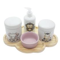 Kit higiene bebê 5 peças Safari - Bandeja Nuvem - 102.4