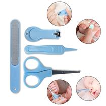 Kit Higiene Bebê Azul Cortador de Unhas Tesoura Pinça Lixa Enxoval Infantil Baby Cuidados Kit Higiene Bebê Azul Cortador de Unhas Tesoura Pinça Lixa Enxoval Infantil Baby Cuidados