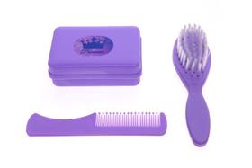 Kit Higiene Bebê Banho Escova Pente e Saboneteira Azul - Murano Kit Higiene Bebê Banho Escova Pente e Saboneteira Azul - Murano