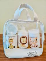 Kit Higiene Bebê bolsa Maternidade Branca Safari