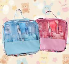 Kit Higiene Bebê Completo 13 Itens com Necessaire Recém Nascido Maternidade Presente Chá de Bebê
