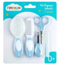 Kit Higiene Bebe Cuidados Tesoura Escova Cortador Unha Pente