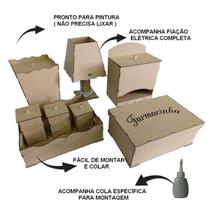 Kit Higiene Bebe Decoração Enfeites 8 Peças Liso Desmontado