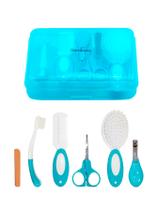 Kit Higiene Bebê Ibimboo Azul Completo com Estojo 9 Peças 5606