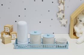 Kit Higiene Bebê Moderno Porcelana Quarto Banho K159 - Ciranda Arte Criativa